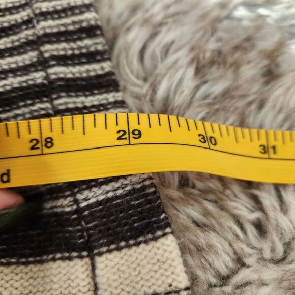 ana A New Approach Striped Knit Cardigan Cream and Black Size Small - Picture 10 of 10